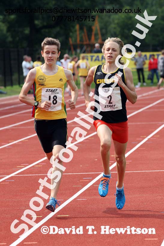 Boys 800 metres at the Northern Inter-Counties under-17s and 15s at Witton Park, Blackburn. Photo: David T. Hewitson/Sports for All Pics